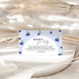 赤ちゃんチケットのブルーベリーの本 エンクロージャーカード