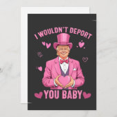 赤ちゃんトランプのバレンタイン、あなたを国外追放なんてしないわ  シーズンカード (正面/裏面)