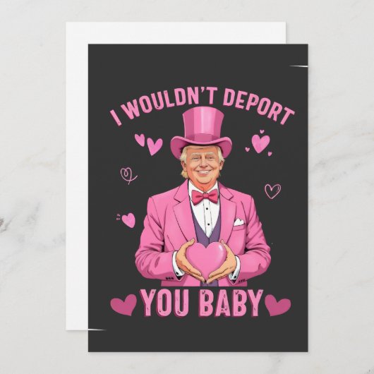 赤ちゃんトランプのバレンタイン、あなたを国外追放なんてしないわ  シーズンカード (正面/裏面)