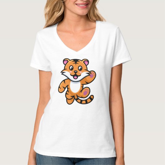 赤ちゃんトラ Tシャツ (正面)