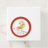 赤ちゃんドラゴンがやってくる！ベイビーシャワーパーティー フェイバータグ (インサイチュ)