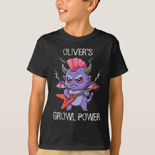 赤ちゃんドラゴン・ロック - グラウルパワー Tシャツ (正面)