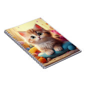 赤ちゃんノート - 猫 ノートブック (右側)