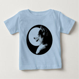 赤ちゃんハスキーTシャツ スレッドッグ ベビーTシャツ