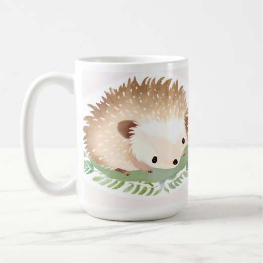 赤ちゃんハリネズミ コーヒーマグカップ (左)