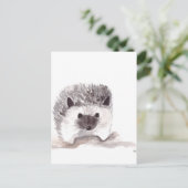 赤ちゃんハリネズミ ポストカード (スタンド正面)