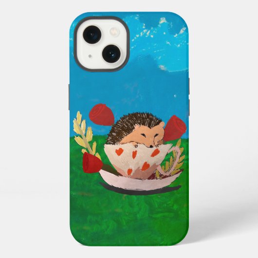 赤ちゃんハリネズミ iPhoneケース (裏面)
