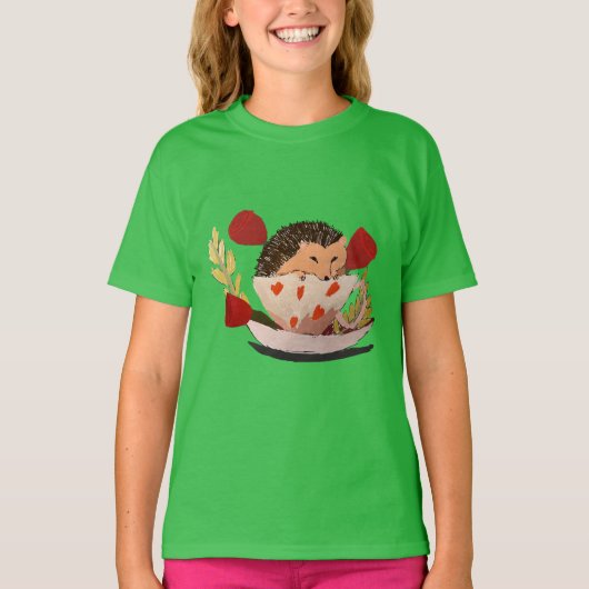 赤ちゃんハリネズミ Tシャツ (正面)
