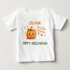 赤ちゃんハロウィン かわいいカボチャ ベビーTシャツ