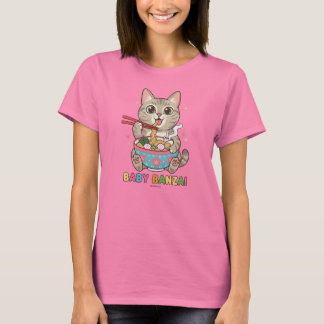 赤ちゃんバンザイキャット Tシャツ