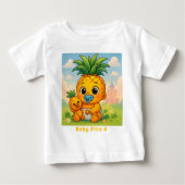 赤ちゃんパインO — 帝国で一番かわいいパイナップル！ ベビーTシャツ (正面)