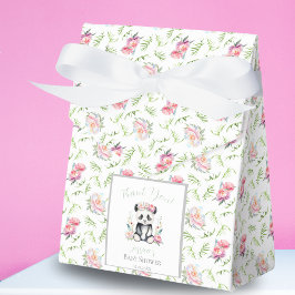 赤ちゃんパンダの芍薬ジャングルベビーシャワー フェイバーボックス