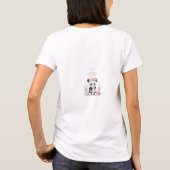 赤ちゃんパンダの芍薬ジャングルベビーシャワー Tシャツ (裏面)
