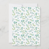 赤ちゃんパンダクマ 水彩花 ボヘミア シャワー 招待状 (裏面)