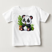 赤ちゃんパンダ ベビーTシャツ (正面)