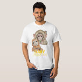 赤ちゃんパンチのかわいいサルぬいぐるみ Tシャツ (正面フル)