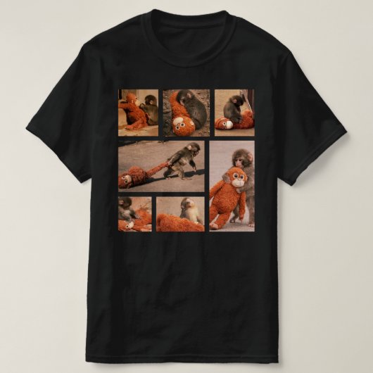 赤ちゃんパンチモンキー、孤独なパンチモンキー Tシャツ (デザイン正面)
