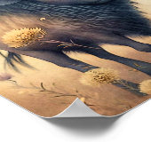 赤ちゃんビゾン アフリカの動物 | ビゾンの壁画 ポスター (角)