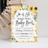 赤ちゃんビーの性別発表は何でしょう 招待状