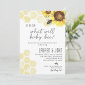 赤ちゃんビーの性別発表 招待状 (スタンド正面)