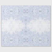 赤ちゃんフェイクブルーのパステル色の雪片メタル ラッピングペーパー (フラット)