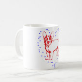 赤ちゃんブルドッグ コーヒーマグカップ (正面左)
