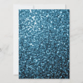 赤ちゃんブルーきらめき甘い16スクリプエレガントト 招待状 (裏面)