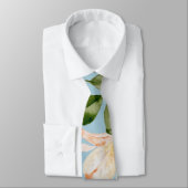 赤ちゃんブルーとピンクの水の色のリリー結婚ズ ネクタイ (タイ)