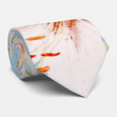 赤ちゃんブルーとピンクの水の色のリリー結婚ズ ネクタイ (ロール)
