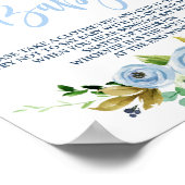 赤ちゃんブルーのフローラ ポスター (角)