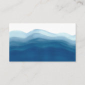 赤ちゃんブルーの水彩用の赤ちゃんシャワーグラデーション本 エンクロージャーカード (裏面)