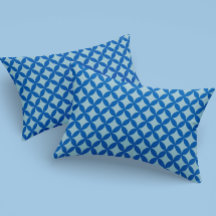 赤ちゃんブルーの紺色の円と夏のタイル