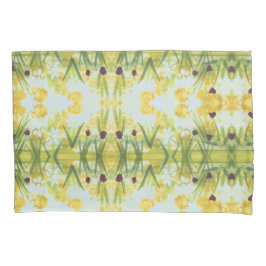 赤ちゃんブルーの花が咲く枕ケース 枕カバー