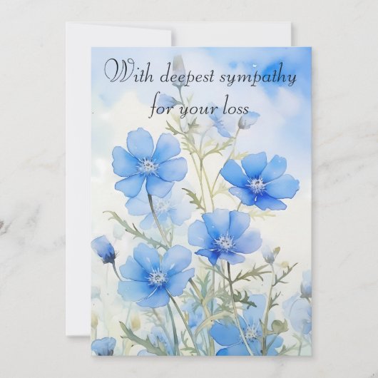 赤ちゃんブルーアイズウォーターカラーペルソナライズ シーズンカード (正面)