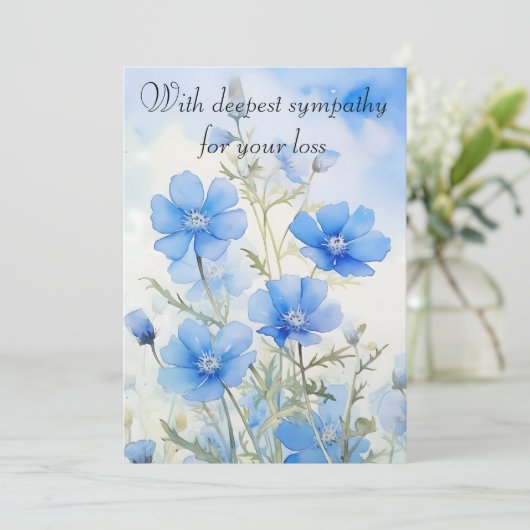 赤ちゃんブルーアイズウォーターカラーペルソナライズ シーズンカード (スタンド正面)