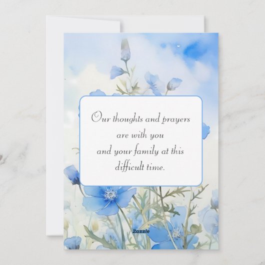 赤ちゃんブルーアイズウォーターカラーペルソナライズ シーズンカード (裏面)