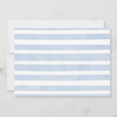 赤ちゃんブルーエレファントありがとう赤ちゃんシャワーカード 招待状 (裏面)