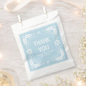 赤ちゃんブルーパペルピカドサンキュー男の赤ちゃんシャワー フェイバーバッグ (クリップ留めされた状態)