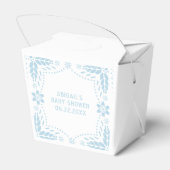 赤ちゃんブルーパペルピカドサンキュー男の赤ちゃんシャワー フェイバーボックス (裏面サイド)