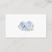 赤ちゃんブルー小さなかぼちゃの赤ちゃんシャワーのための本 エンクロージャーカード (裏面)