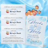 赤ちゃんブルー小羊の赤ちゃんシャワー用の本 台座サイン