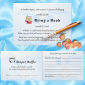 赤ちゃんブルー小羊の赤ちゃんシャワー用の本 台座サイン