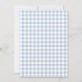 赤ちゃんブルー野球ああ、男の子のシャワー招待 招待状 (裏面)