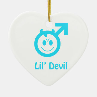 赤ちゃんブルーLil悪魔の男性シンボル セラミックオーナメント