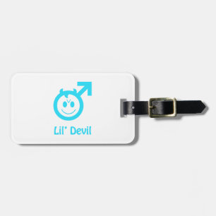 赤ちゃんブルーLil悪魔の男性シンボル ラゲッジタグ