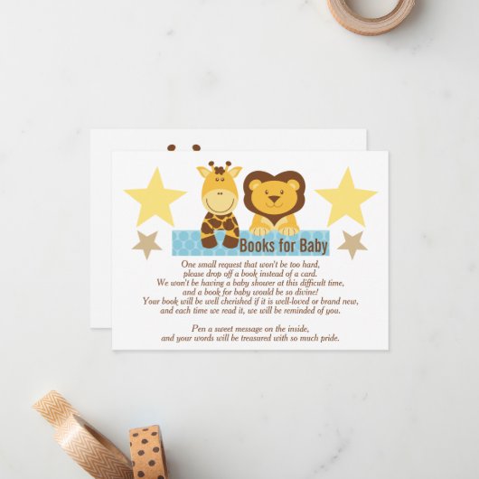 赤ちゃんベビーに代わる書籍 ノートカード (正面/裏面インサイチュ)