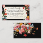 赤ちゃんベビーのシャワーカードが咲く本 エンクロージャーカード (正面/裏面)