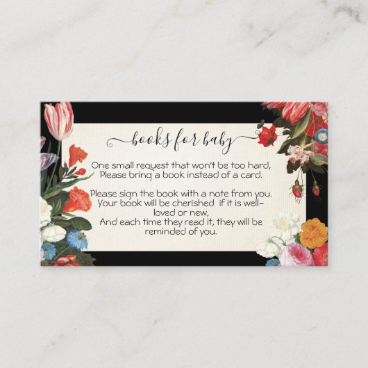 赤ちゃんベビーのシャワーカードが咲く本 エンクロージャーカード (正面)