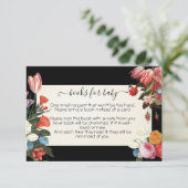 赤ちゃんベビーのシャワーカードが咲く本 招待状 (スタンド正面)