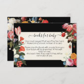 赤ちゃんベビーのシャワーカードが咲く本 招待状 (正面/裏面)